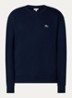 Sweater met logo en ronde hals - Donkerblauw