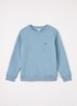 Sweater met logoborduring - Lichtblauw
