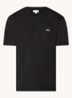 T-shirt met logoborduring - Zwart