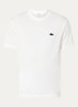 T-shirt met logoborduring - Donkerblauw