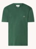 T-shirt met logoborduring - Groen