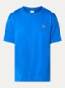 T-shirt met logoborduring  - Kobaltblauw