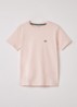 T-shirt met logoborduring - Lichtroze