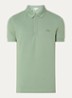 Tone-On-Tone regular fit polo van piqué katoen - Groen