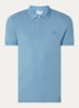 Tone-On-Tone regular fit polo van piqué katoen - Blauw