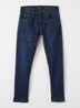 Luke slim fit jeans met stretch - Donkerblauw