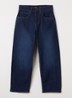 West straight leg jeans met stretch - Donkerblauw