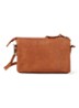 Como crossbodytas van leer - Cognac