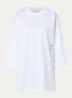 Nada oversized T-shirt met logoborduring - Wit
