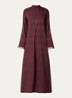 Soraya maxi jurk met print - Bruin