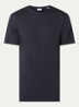 Flower T-shirt met logo- en backprint - Donkerblauw