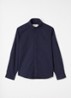 Konrad overhemd in linnenblend - Donkerblauw