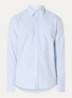 Konrad regular fit overhemd met streepprint - Blauwgrijs