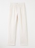 Patrick straight fit pantalon in linnenblend - Cranberryrood