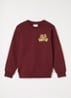 Sweater met logo - Bordeauxrood