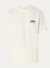 T-shirt met logo- en backprint - Gebroken wit