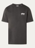 T-shirt met logo- en backprint - Antraciet