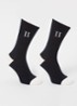 William sokken in  katoenblend in 2-pack - Donkerblauw