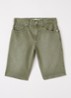 Skate straight fit korte broek van denim - Olijfgroen