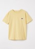 T-shirt met logoborduring - Okergeel