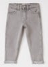 Tapered jeans met steekzakken - Grijs