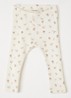 NBFGago legging met bloemenprint - Gebroken wit
