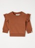NBFILondon sweater met ruches - Oranjebruin