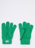 Fijngebreide handschoenen met logo - Groen
