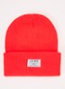 Hygge grofgebreide muts met logo - Rood