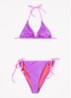 Bermudes bikini met glanzende finish - Paars