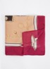 Foulard sjaal met logoprint en glitter  - Kersenrood