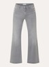 High waist flared jeans met medium wassing - Grijs