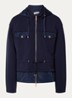 Jack met capuchon en klepzakken - Donkerblauw