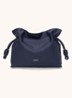 Flamenco clutch van kalfsleer - Donkerblauw