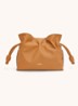 Flamenco Mini clutch van kalfsleer - Camel
