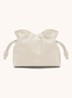 Flamenco Mini clutch van kalfsleer - Beige