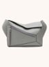 Puzzle Edge Small crossbodytas van kalfsleer - Middengrijs