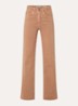 High waist flared jeans met gekleurde wassing - Bruin