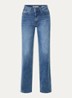 Hypersoft high waist flared jeans met steekzakken - Donkerblauw