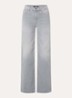 Palazzo high waist flared fit jeans met medium wassing - Grijs