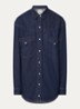 Rafael overshirt van denim met borstzakken - Indigo