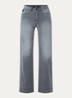 Rosa high waist wide leg jeans met steekzakken - Grijs
