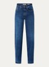 Rosa high waist wide leg jeans met steekzakken - Indigo