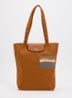 Caroline Hélain x Longchamp schoudertas M met leren details - Cognac