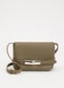 Crossbody tas van leer - Olijfgroen