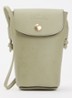 Épure crossbody telefoonhoes van leer - Lichtgroen