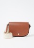 Épure crossbodytas S van kalfsleer - Cognac