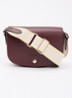 Épure crossbodytas S van kalfsleer - Bordeauxrood