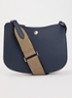 Épure crossbodytas van kalfsleer met verstelbare schouderriem - Indigo