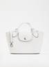 Épure crossbodytas XS van leer met afneembare schouderriem - Wit